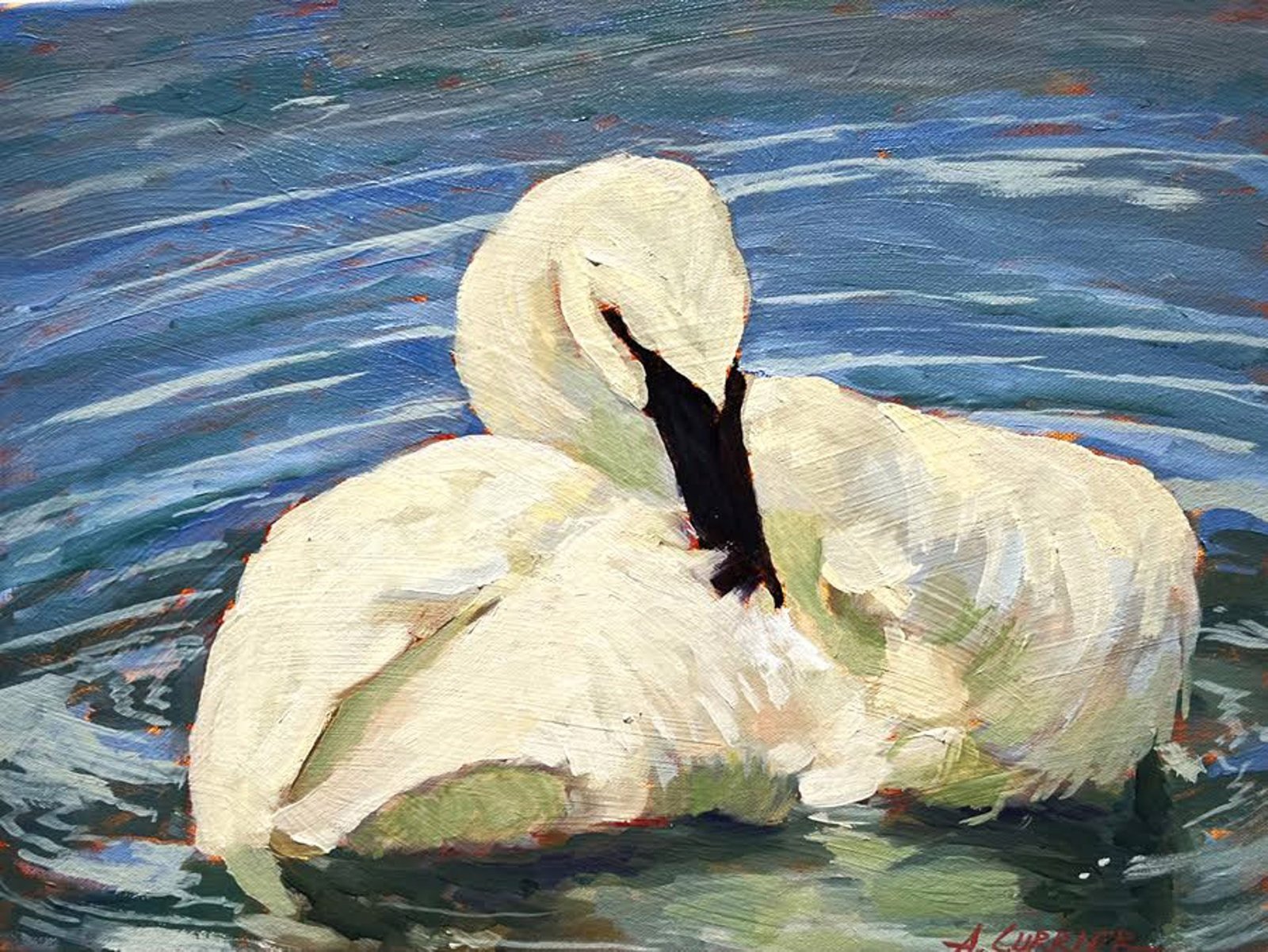 Preening by Alfred Currier