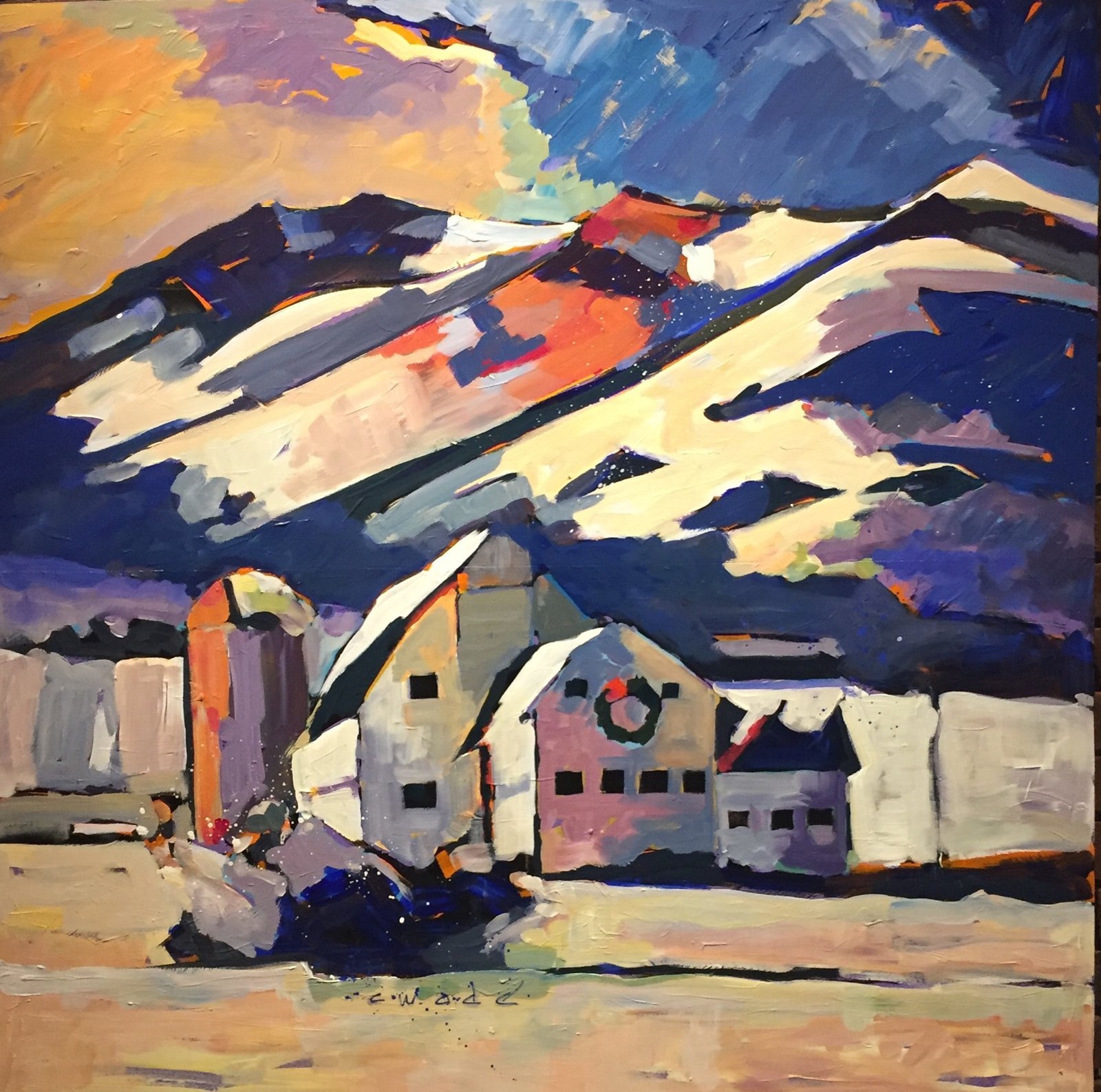 McPolin Barn in the Winter by Carole Wade