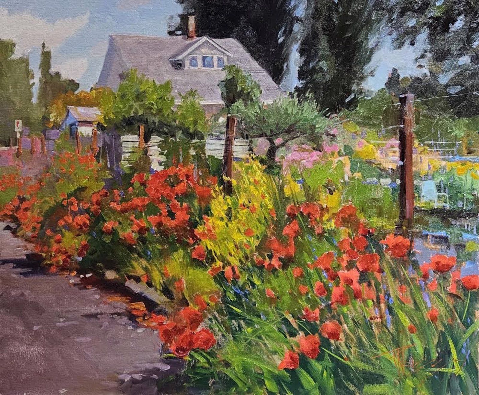 Garden Poppies by Robin Weiss